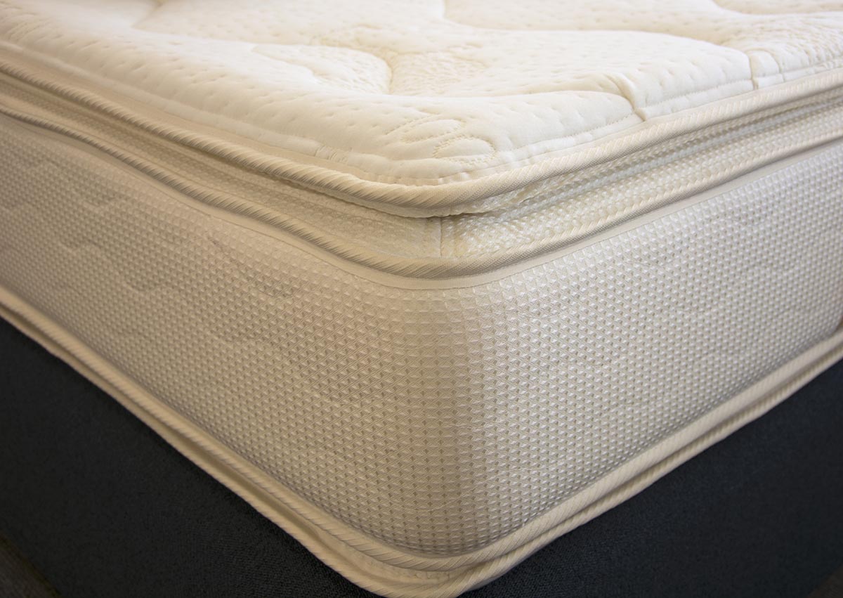 pillow top mattress made with cotton or wool